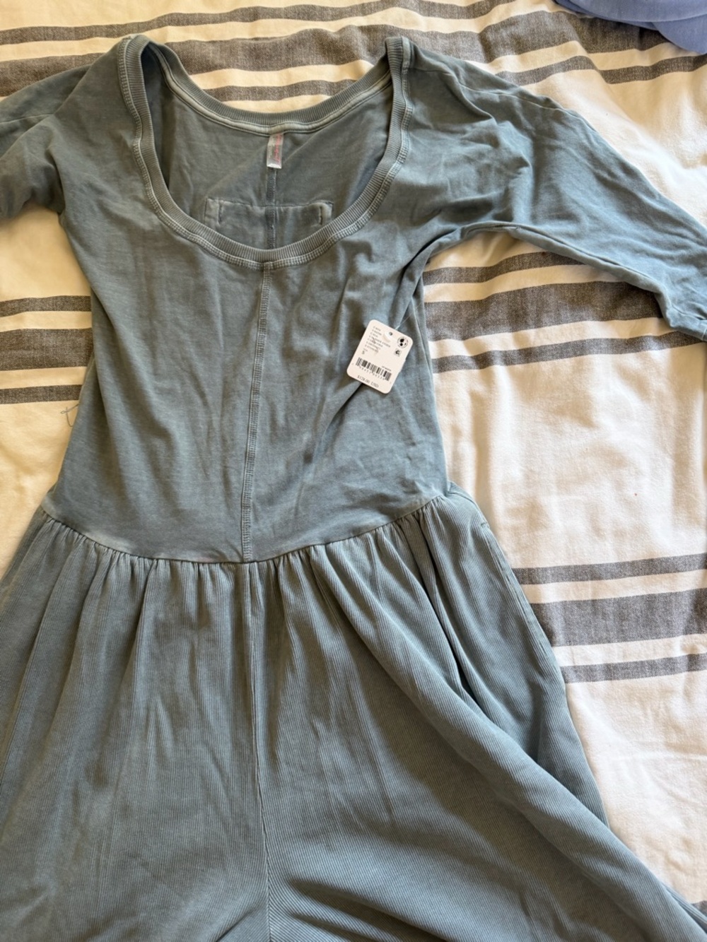 Free People - Hot Shot Wide-Leg Onsie in Summer Storm